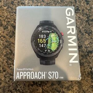 garmin Approach S70 GPS Golf Watch - Black